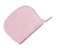 Elegante cartera de cuero PU organizada para monedas de tarjeta y dinero en efectivo ligero diseño práctico estuche de almacenamiento diario lindo monedero pequeño para uso diario, a, Mass Beauty
