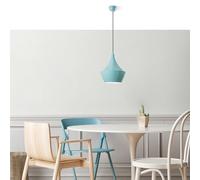 Elegante chandelier, altura ajustable 37-130 cm, cuerpo de metal, diámetro de 23 cm, 1 x casquillo E27 Max 40 W, perfecto para decoración moderna del hogar, calificación IP20