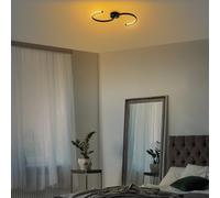 Elegante Chandelier, cuerpo de metal, 25 cm de ancho x 51 cm de altura, LED SMD de 16 W, 3000 K, iluminación elegante para la decoración moderna del hogar y el ambiente