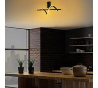 Elegante Chandelier, cuerpo de metal, 41 x 16 x 25 cm, SMD LED 11 W, 3000 K, iluminación elegante para decoración moderna del hogar, calificación IP20