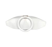 Elegante cinturón elástico para mujer, cintura de poliuretano con hebilla redonda, para uso diario, atuendo casual, todas las decoraciones de cintura a juego, cinturón multiusos, blanco, Talla única