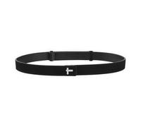 Elegante cinturón elástico versátil para mujer, cómodo cinturón elástico para uso diario y ejercicio, ajustable, Negro, Talla única