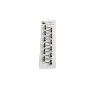 Elegante clip de bufanda de perlas en forma de U para mujer, broche de hierro hecho a mano con perlas de imitación, hebilla decorativa ligera para chales, capas, faldas, accesorio (negro)