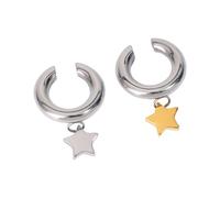 Elegante Clip De Oreja Estrella Metal Mixto Para Piezas Oreja Tierras Acero Inoxidable Reutilizable