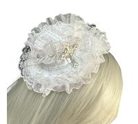 Elegante clip de pelo de encaje con adornos para el cabello, le da a tu look un toque de elegancia para cualquier ocasión