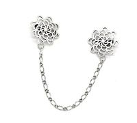 Elegante Clip Para Suéter Broche De Aleación Cárdigan Cierre Cadena Sujetador Ropa Accesorio Amantes Accesorio Atuendo