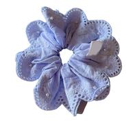 Elegante coletero de encaje para el pelo, de tela suave, accesorio para el pelo para mujeres y niñas, para uso diario, fiesta, boda, casual, graduación, ocasión