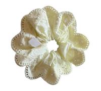 Elegante coletero de encaje para el pelo, de tela suave, accesorio para el pelo para mujeres y niñas, para uso diario, fiesta, boda, casual, graduación, ocasión