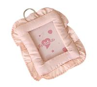 Elegante colgador de almohada para tarjetas fotográficas para bolsas de pared y bolso de mano, exhibición de fotos de moda, organizadores de tarjetas pequeñas, adorable colgante de tela para