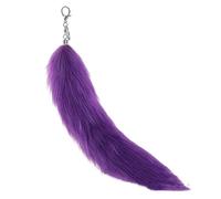 Elegante colgante de bolsa con forma de cola de animal, funda de teléfono, adornos de moda, llavero unisex suave, llaveros coloridos para bolsos