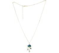 Elegante colgante de concha de mar, collar de aleación resistente, accesorio de joyería, cadena ajustable para uso casual, cadena ajustable