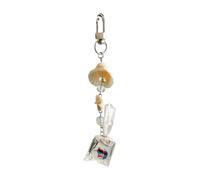 Elegante colgante de concha de pez tropical, adecuado para regalar o como elegante accesorio móvil, uso diario, diseños únicos hechos a mano, Medium, como se describe, como se describe