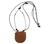 Elegante collar con colgante de cuero para auriculares y cambio y accesorio de moda para uso diario