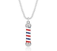 Elegante collar de barras de peluquero para estilistas y barberos que expresan orgullo profesional, accesorio de joyería para uso diario