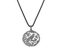 Elegante collar de colibrí galvanizado de oro de 18 quilates, cadena de acero inoxidable, colgante de pájaro de amor, collar de esperanza simbólica, talla única, como se describe, como se describe