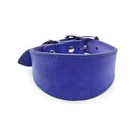 Elegante collar de cuero para perros, acolchado suave, collares anchos ajustables para cachorros, suministros para mascotas, accesorios