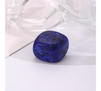 Elegante collar de piedra cruda con bolsa de malla metálica distintiva para moda llamativa (azul)