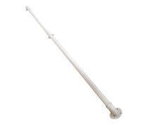 Elegante color blanco para uso en interiores y exteriores, kit de soporte de barandilla de hierro forjado, seguridad para personas mayores y niños, longitudes ajustables de 1 m a 3 m, diseño duradero
