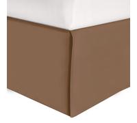 Elegante comodidad de 1 pieza Falda de cama slida 1500 Conteo de hilos de calidad egipcia Diseo minimalista con un aspecto moderno: arrugas de cuid