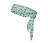 Elegante corbata deportiva con estampado de caras de bulldog inglés, adecuada para correr, yoga, ciclismo, fútbol, baloncesto