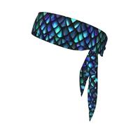 Elegante corbata deportiva con estampado de escamas de dragón mágico en 3D, adecuada para correr, yoga, ciclismo, fútbol, baloncesto