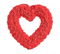 Elegante corona de corazón con rosas para mejorar el ambiente de tu espacio vital
