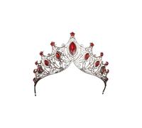 Elegante corona de novia con diamantes de imitación para mujeres y niñas, diadema de fiesta, decoración para el cabello para bodas y ocasiones especiales, aleación