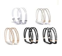 Elegante correa antideslizante para el talón para una instalación segura. Accesorio para zapatos, sandalias y toboganes, exquisita decoración de cristal de diamante a la moda