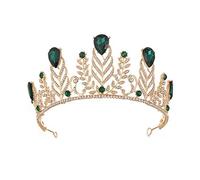 Elegante Crowcrowtiara Prom Queecrowquinceanera Coronas Coronas Princesa Crowrhinestone Crystal Bridal Crowns Tiaras para Womebridal (color: blanco),