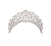Elegante Crowcrowtiara Prom Queecrowquincenera Coronas Croonas Princesa Crowrhinestone Crystal Bridal Crowns Tiaras para Womebridal