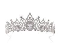 Elegante Crowvintage Crowvintage Princesa Cristal Bridal Headsel para Womagirl Tiara Royal Pageant Wedding Crown