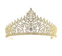 Elegante Crowwedding Bridal Crystal Tiara Crowns Princess PROEPAGE PROM Tiara Tiara Boda de la diadema, Tamaño: 15 * 7.7cmr: Silve (plata 15 * 7.7cm)