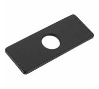 Elegante cubierta de grifo de acero inoxidable sólido que mejora el aspecto de tu cocina o baño fregadero área (negro)