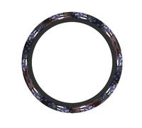 Elegante Cubierta para Volante De Coche Inteligencia Militar De EE. UU. Bandera Estadounidense Cubierta De Volante Neopreno Protector De Volante para Furgoneta, Camión, Varios Vehiculos