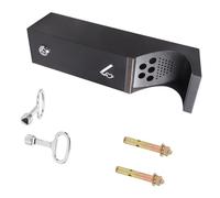 Elegante cubo de basura para colgar en la pared exterior, estructura de metal, oculta los residuos, fácil instalación para múltiples entornos de basura para el hogar