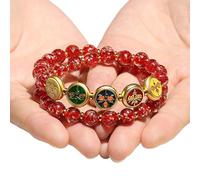 Elegante cuenta de cristal con diseños únicos, accesorio para regalar y hacer una declaración para eventos nocturnos, pulsera de doble bucle