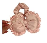 Elegante cuerda elástica para el pelo con forma de corazón y lazo, para mujer, temperamento, moda exagerada, tocados