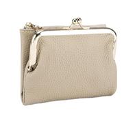 Elegante Damen-Geldbörse aus Leder - schlankes Kartenetui und Portemonnaie | 13 cm große, elegante Dokumentenmappe mit Kartenfach für Mutter, Ehefrau, Reisen und den Alltag, kompaktes Design aus Rinds
