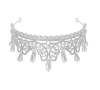 Elegante de boda con diamantes de imitación y perlas de imitación, joyería para el cabello de aleación de zinc para mujer, no se rompe ni deforma fácilmente, para una variedad de