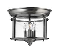 Elegante Deckenleuchte Metal Cristal Ø29cm Aveline Lámpara de Techo Pasillo Sala