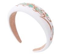 Elegante diadema ancha para mujer, banda de tela de espuma para lavar la cara, diadema de viaje, antideslizante, segura para maquillaje