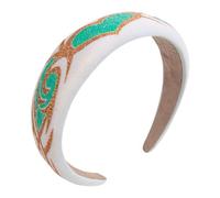 Elegante diadema ancha para mujer, banda de tela de espuma para lavar la cara, diadema de viaje, antideslizante, segura para maquillaje