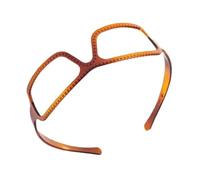 Elegante diadema con diseño de gafas acrílicas resistentes para mujeres de moda, se adapta cómodamente, accesorio para el cabello para uso diario