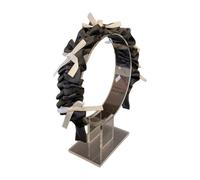 Elegante diadema con lazo para mujer, joyería para el cabello, textura de tela, accesorios para el cabello para bodas, fiestas y eventos nocturnos