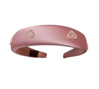 Elegante diadema de corazón con diamantes de imitación, adorno para el pelo para uso diario, fiestas, accesorio elegante