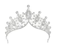Elegante diadema de coronas de novia, accesorio portátil para mejorar los estilos, bodas, suministros de graduación, eventos especiales, cumpleaños, tiaras, talla única, como se describe