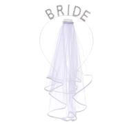 Elegante diadema de cristal para boda, velo, corona de boda para despedida de soltera, Aleación de nailon