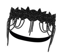 Elegante diadema de diamantes de imitación para mujer, diadema de los años 20, diadema para vestido de noche, fiesta de música