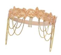 Elegante diadema de diamantes de imitación para mujer, diadema de los años 20, diadema para vestido de noche, fiesta de música