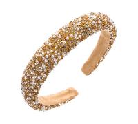 Elegante diadema de diamantes de imitación y perlas para mujer, antideslizante, para fiestas formales y ocasiones especiales